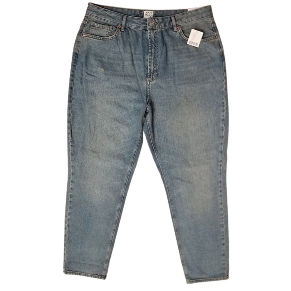 Urban Outfitters BDG High Waisted Tapered Leg Blue Denim Mom Jeans Women's 33